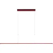 OLIGO Lisgo Sky Straight Max LED-Pendelleuchte-Rot matt-mit LED (2700K)