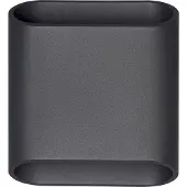 LCD LED Aussenwandleuchte 5175, dimmbar, schwarz, Aluminium, Modern, LED Wandleuchte außen