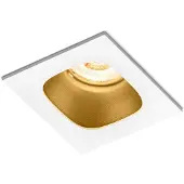 Wever & Ducre LED-Einbauleuchte PIRRO CEILING REC 1.0 LED weiß/Gold 2700K 150161J3 5404037304844
