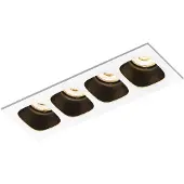 Wever & Ducre LED-Einbauleuchte PIRRO CEILING REC 4.0 LED weiß/schwarz 2700K 150461E3 5404037304981