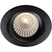 The Light Group LED-Einbaustrahler DL04 ROUND schwarz 2700K SLC1103 7070938055154