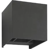 LCD LED Wandleuchte in Graphit 6W 980lm IP54