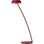 OLIGO Glance Gebogen LED-Tischleuchte-Rot matt-mit LED (2700K)