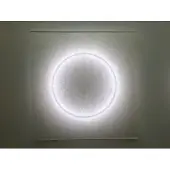 Ingo Maurer MOODMOON White LED-Wandleuchte, eckig - , MOODMOON White, dimmbar, Weiß, für Wohnzimmer, Papier / Karton, Design