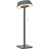 OLIGO Glance Gerade LED-Tischleuchte-Grau matt-mit LED (2700K)