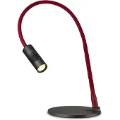 OLIGO A Little Bit LED-Tischleuchte-Schwarz matt-Rot matt-mit LED (3000K)