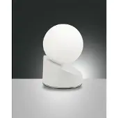 FABAS LUCE LED Tischleuchte Gravity Ø100mm 5W Warmweiß Weiß dimmbar
