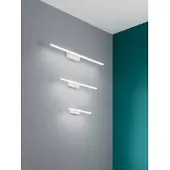 FABAS LUCE LED Bad-Wand/Spiegelleuchte Nala 45x90mm 6W Warmweiß IP44 Weiß