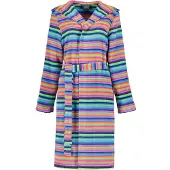 Cawö Bademantel 1454 Kapuze Damen Multicolor-46