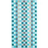 Cawö Duschtuch Unique Karo Turquoise
