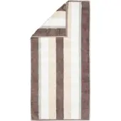 Cawö Handtuch Noblesse Stripes Walnut (Set von 3 Stück)