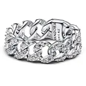 Pandora 193557C01 Kettenring für Damen Silber Pavé