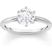 Thomas Sabo Ring mit weißem Stein im Brillantschliff