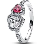 Pandora 193662C01 Damen Silber-Ring Halo Herzen