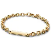 Pandora 569523C00-20 - Gravurarmband - Gelbgold verg. Gliederarmband - 20 cm