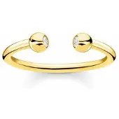 Thomas Sabo - TR2319-414-14-60 - Ring Gr. 60 - Silber - Gelbgold - Zirkonia - Klar