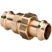 Viega Sanpress Verschraubung 130947 35 mm, Rotguss oder Siliziumbronze, flachdichtend, SC-Contur