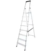 Euroline Stehleiter Nr. 618, 6180003, mit Plattform, aus Aluminium, bis 150kg, mit 3 Stufen
