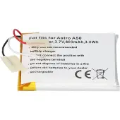 AccuCell Akku passend für Astro A50 Li-Polymer Akku SRP603443, 45x36x5,5mm