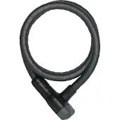 ABUS Kabelschloss Microflex 6615K/120 SCLL - Fahrradschloss-Set mit Halterung SCLL für den Sattelklemmbolzen des Fahrrads - 15 mm - Sicherheitslevel 5 - Schwarz