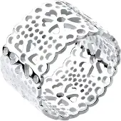 Elli Ring Blume Ornament Cut Out 925 Silber Elli Silber