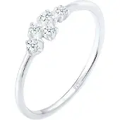 Elli DIAMONDS Ringe - Ring DIAMONDS Ring Verlobung Diamant (0.105 c - Gr. 56 MM - in Silber - für Damen