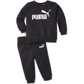 Puma Essentials Minicats Baby Jogginganzug mit Rundhalsausschnitt, Schwarz, Jogginganzug, Baby (0 - 2 Jahre), Männlich, Abbildung, 92 cm
