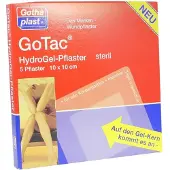 Gothaplast Gotac HydroGel-Pflaster L 10x10 cm steril 5 St Pflaster
