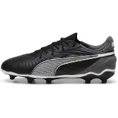 Puma Fußballschuh "KING MATCH FG/AG JR", Damen, Gr. 38, Textil, schwarz (schwarz, weiß, cool schwarz gray), Synthetik, Schuhe Fußballschuh, für Rasen- und Kunstrasenplätze