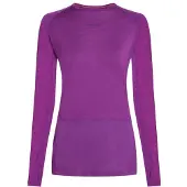 Icebreaker Damen 125 ZoneKnit Crewe Longsleeve (Größe XS, lila)