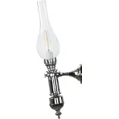 Licht-Erlebnisse Wandlampe E14 Glas Messing Jugendstil Wandleuchte