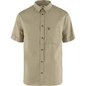 Fjällräven Hemd Övik Travel Shirt SS Herren Beige-M
