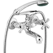 Deante Wall-mounted bathtub mixer with shower set