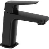 Deante BLUR Waschtischarmatur – Einhebelmischer – Schwarz Matt – Wassersparend – Badarmatur