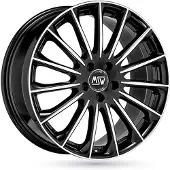 MSW Alufelge 30 8.5X18 5X112 Et 35 Gloss Black+Diamond Lip