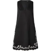 BOSS für Damen. 50540370 Dembrolai Kleid schwarz (M), Lässig, Baumwolle, Ärmellos / Hosenträger