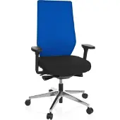Hjh OFFICE PRO-TEC 700 - Profi Bürostuhl Schwarz / Blau