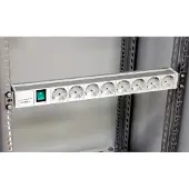 Schneider Electric Electric NSYAPU19S8S Actassi, 1HE Stromverteilerschiene, 8 Steckdosen+Schalter 19P VDE