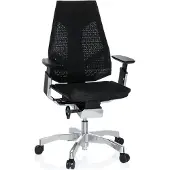 Hjh OFFICE GENIDIA - High End Bürostuhl Schwarz