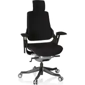 Hjh OFFICE SPEKTRE BLACK Stoff - Profi Bürostuhl Schwarz