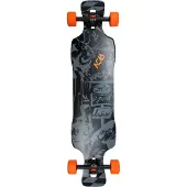 AOB Skateboard Longboard Black Shot