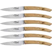 Laguiole Jean Dubost Messer Set 6 tlg., Eichenholz