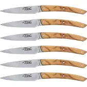 Laguiole Jean Dubost Messer Set 6 tlg., Olivenholz