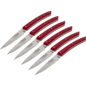 Laguiole Jean Dubost Messer Set 6 tlg., Acrylic Red