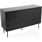 Hjh LIVING Sideboard KARBY S Kommode Schrank Knopfgriff 75.0 x 120.0 x 40.0 cm