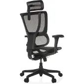 Hjh OFFICE Luxus Chefsessel ERGOHUMAN SLIM ECO M GEN2 Ergonomischer Bürostuhl mit Armlehnen (höhenverstellbar) Netzstoff Drehstuhl für Büro, Zuhause