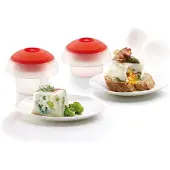 Lékué Mikrowellenzubehör Eierkocher Transparent (2er Set)