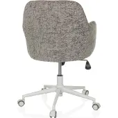 Hjh LIVING Home Office Bürostuhl SOLAO HOME Schreibtischstuhl mit Armlehnen Stoff Drehstuhl