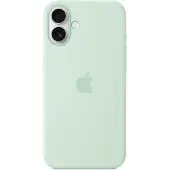 Apple Original iPhone 16 Plus Hülle - Silikon - Backcover/Soft Case - Hellgrün