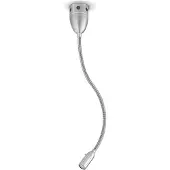 Less 'n' more ZEUS LED-Wand-/Deckenleuchte, Kopf Alu, 45 cm Flexwelle Aluminium, mit Tastdimmer Z-BDL2-S-KA-FA 4251908545889